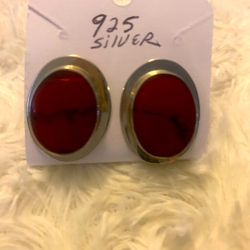 Jasper Earrings 925 silver